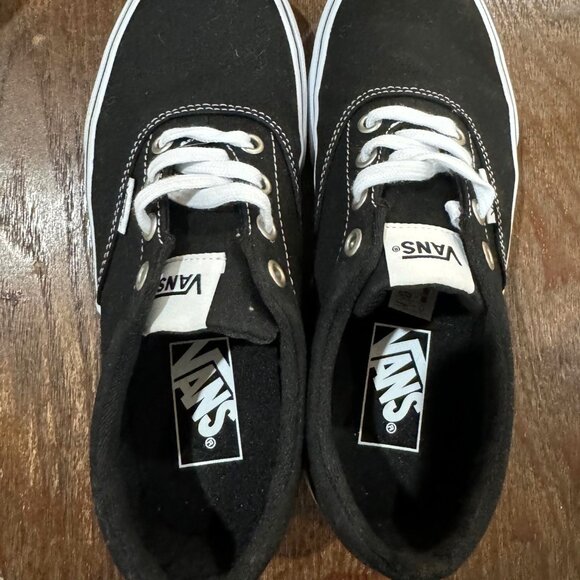 NEW VANS Authentic Black Shoes W6/36 - Picture 9 of 10